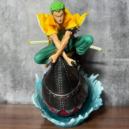 One Piece Roronoa Zoro Wano Arc Riding Rocket Man Diorama Statue – 27cm Premium Limited Edition PVC Action Figure Collectible