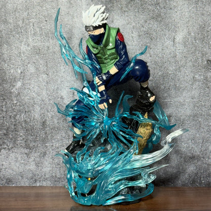 Naruto Shippuden Kakashi Hatake Chidori Lightning Blade Action Figure – 24cm Premium PVC Collectible Statue | Anime Display Figure for Desk, Shelf & Home Decor