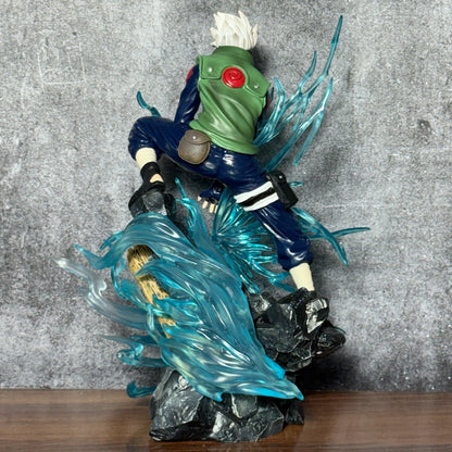 Naruto Shippuden Kakashi Hatake Chidori Lightning Blade Action Figure – 24cm Premium PVC Collectible Statue | Anime Display Figure for Desk, Shelf & Home Decor