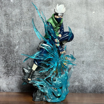 Naruto Shippuden Kakashi Hatake Chidori Lightning Blade Action Figure – 24cm Premium PVC Collectible Statue | Anime Display Figure for Desk, Shelf & Home Decor