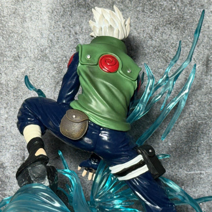 Naruto Shippuden Kakashi Hatake Chidori Lightning Blade Action Figure – 24cm Premium PVC Collectible Statue | Anime Display Figure for Desk, Shelf & Home Decor