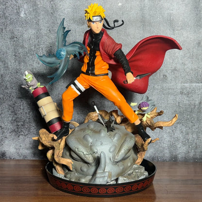 Naruto Shippuden Sage Mode Naruto with LED Gamabunta Summoning Diorama Statue – 30cm Premium PVC Action Figure Collectible