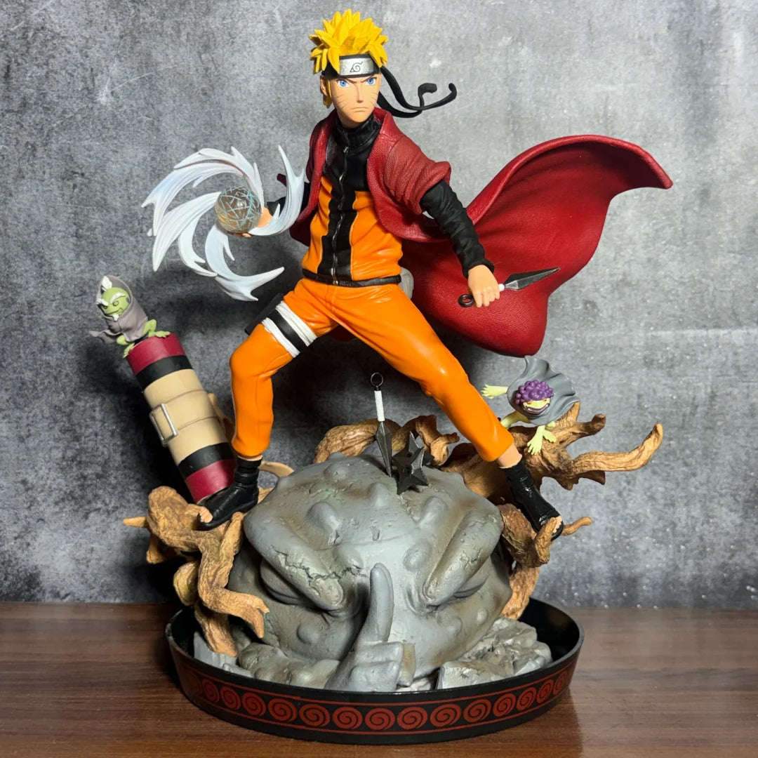 Naruto Shippuden Sage Mode Naruto with LED Gamabunta Summoning Diorama Statue – 30cm Premium PVC Action Figure Collectible