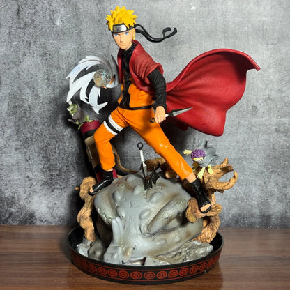 Naruto Shippuden Sage Mode Naruto with LED Gamabunta Summoning Diorama Statue – 30cm Premium PVC Action Figure Collectible