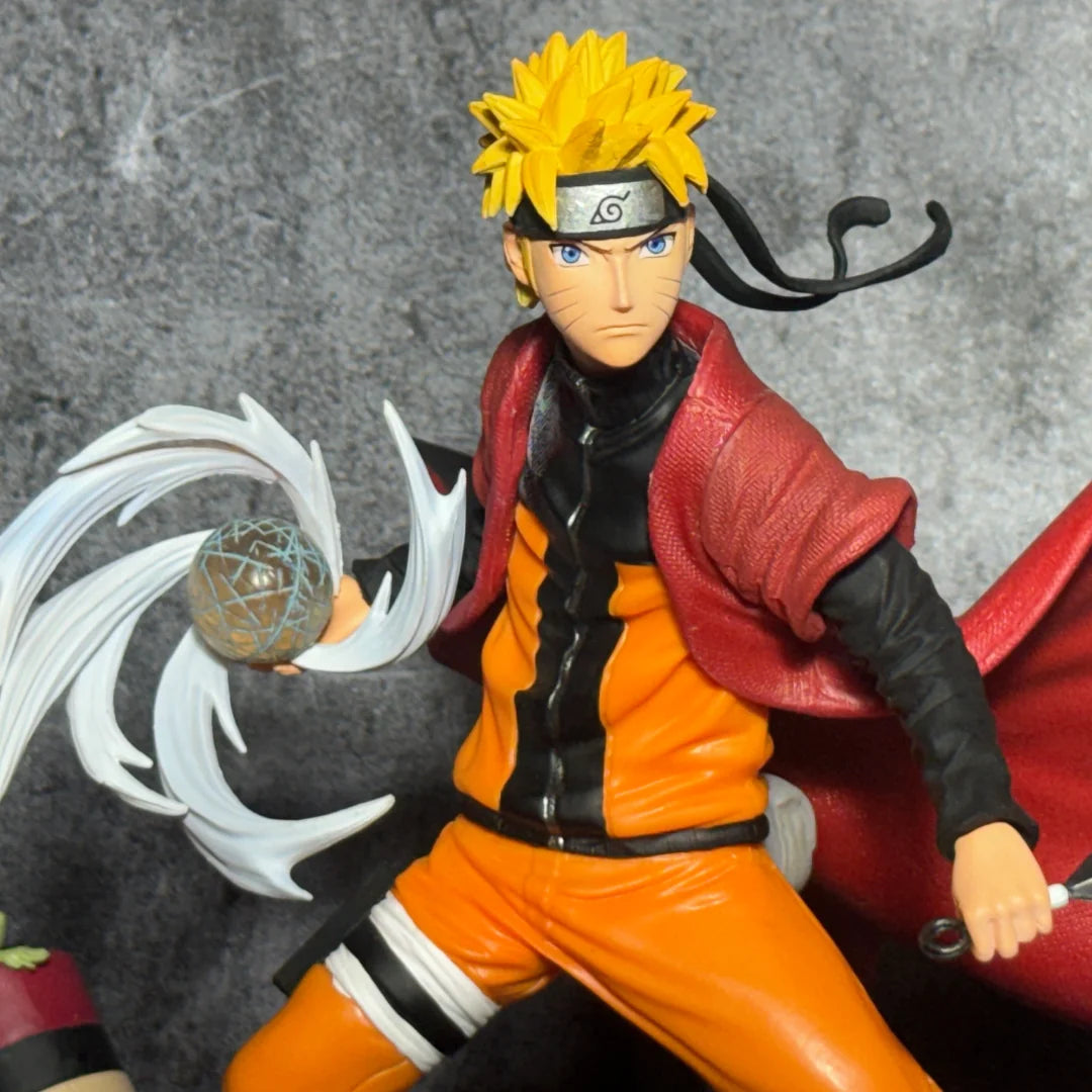 Naruto Shippuden Sage Mode Naruto with LED Gamabunta Summoning Diorama Statue – 30cm Premium PVC Action Figure Collectible