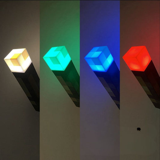 Minecraft Torch Night Light – Handheld or Wall Mount LED Lamp (Limited Edition)
