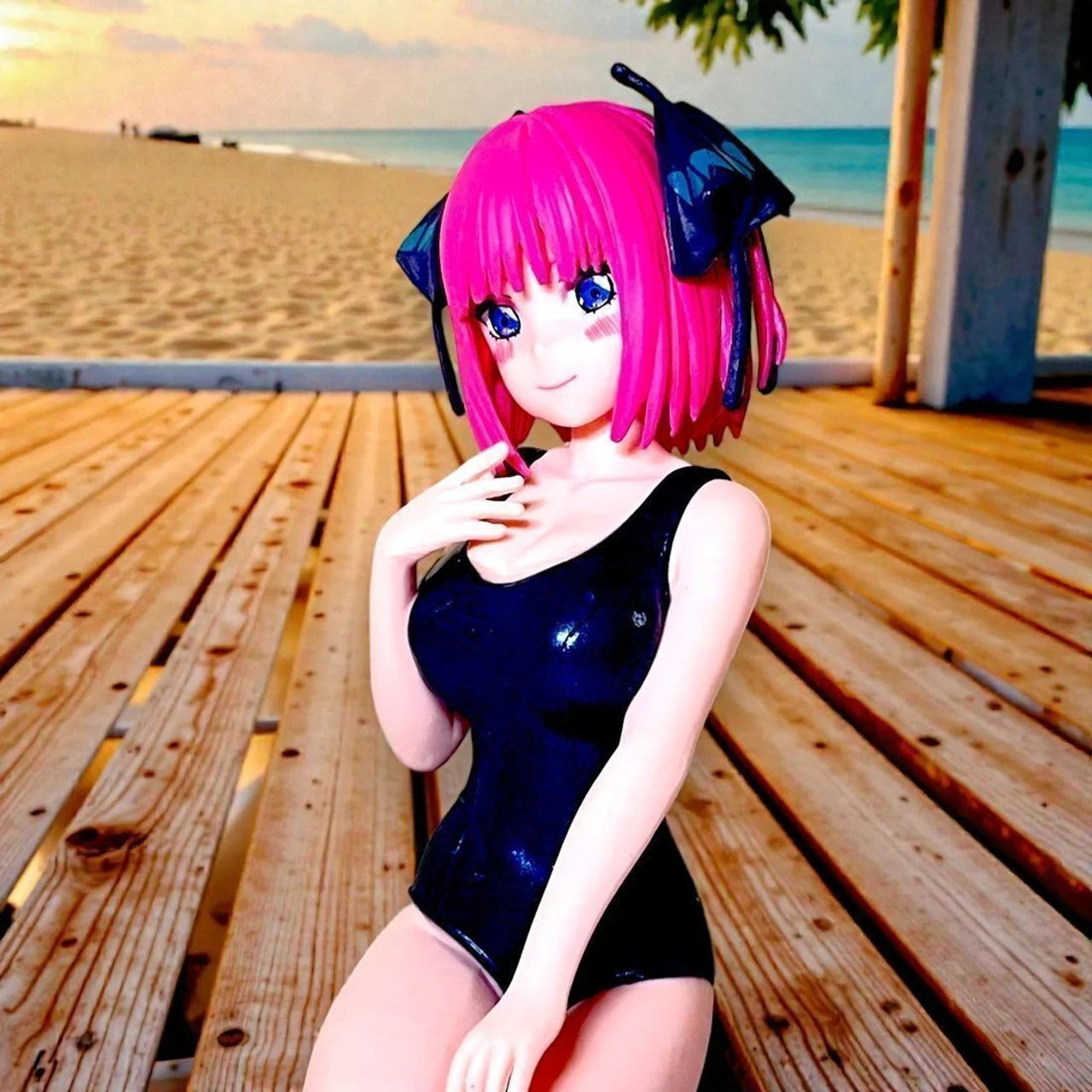 SSAppliances Anime Girl Action Figure – Cute Pink Hair Premium PVC Collectible Figurine
