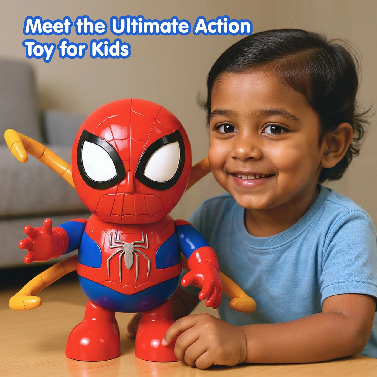 Dancing Spider-Man Action Figure Toy with Lights & Sounds – Interactive Superhero Toy for Kids | AnimeLegacy