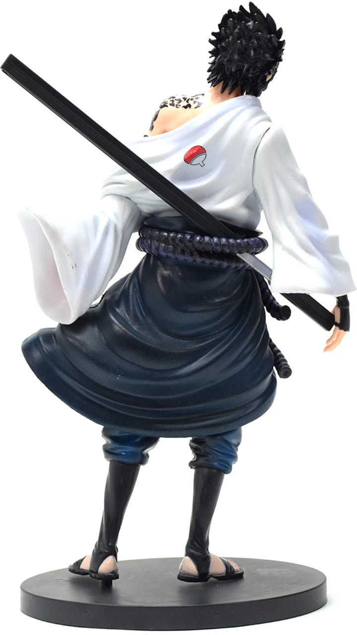 Daiyamondo Sasuke Uchiha Naruto Figure Anime Collectible Desk Decor Statue (White)