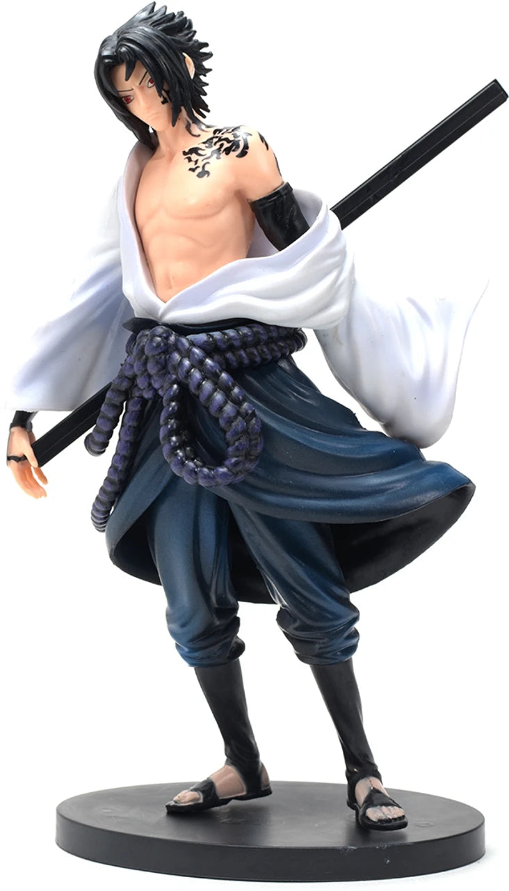 Daiyamondo Sasuke Uchiha Naruto Figure Anime Collectible Desk Decor Statue (White)