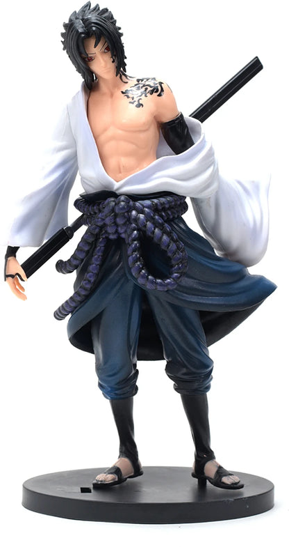 Daiyamondo Sasuke Uchiha Naruto Figure Anime Collectible Desk Decor Statue (White)