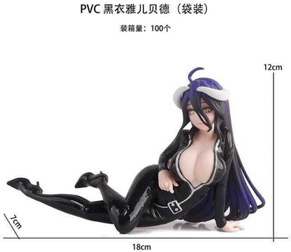 MSVFashions PVC Anime Figure – Ya Bei De in Black Outfit, 18cm Collectible Figurine