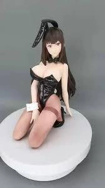 MSVFashions PVC Bunny Girl Figure – Veina Kneeling Pose, 18cm Anime Collectible