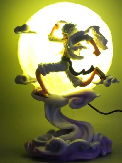 Gear 5 Luffy LED Moon Lamp | One Piece Collector Light ✨