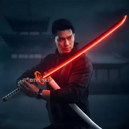 Rengoku Flame Hashira LED Katana – 108cm Premium Demon Slayer Cosplay Sword
