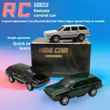 Bestie Toys 1:64 Mini Alloy RC Car – Retro Travel Car Model with LED Lights & Off-Road Design