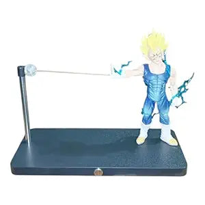 Super Saiyan Anime Action Figure with Balance Stand – Motion Balance Collectible Figurine for Display & Desk Decor