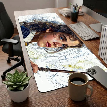 Hermione Granger Desk Mat – Premium Harry Potter Gaming Mouse Pad | Extended Desk Pad with Non-Slip Base for Gaming, Office & Study