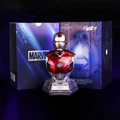 Iron Man Mark III Bust 65W Charging Station – Premium Marvel Power Center Collectible