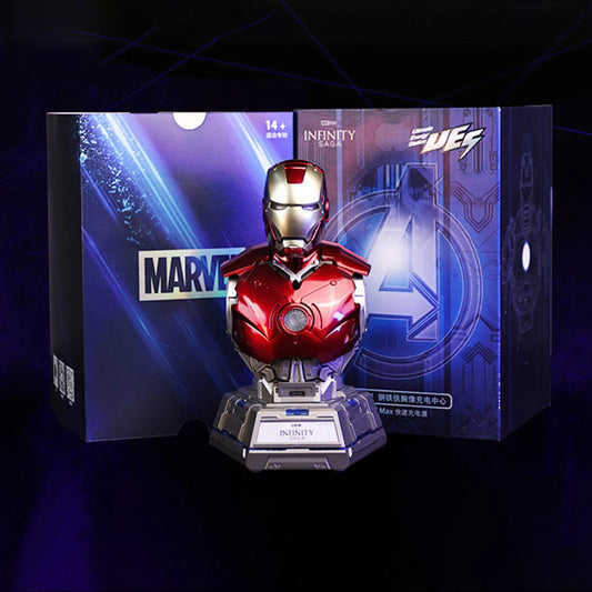 Iron Man Mark III Bust 65W Charging Station – Premium Marvel Power Center Collectible