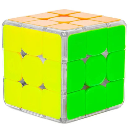 ShengShou Lustrous Light-Up 3×3 Magnetic Speed Cube – LED Glow Magic Puzzle Cube for Kids & Adults