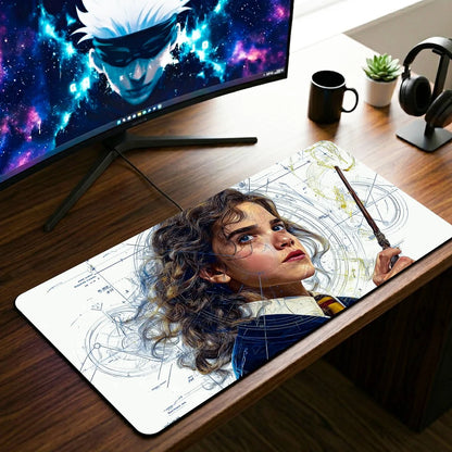 Hermione Granger Desk Mat – Premium Harry Potter Gaming Mouse Pad | Extended Desk Pad with Non-Slip Base for Gaming, Office & Study