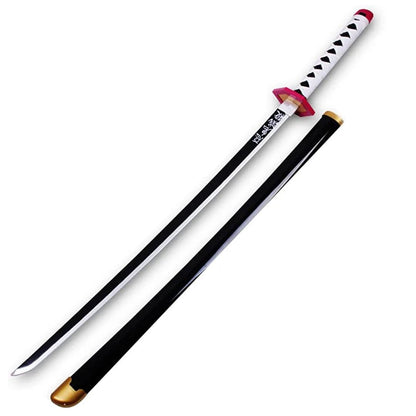 Demon Slayer Giyu Wooden Katana – 104cm Anime Cosplay Sword Replica