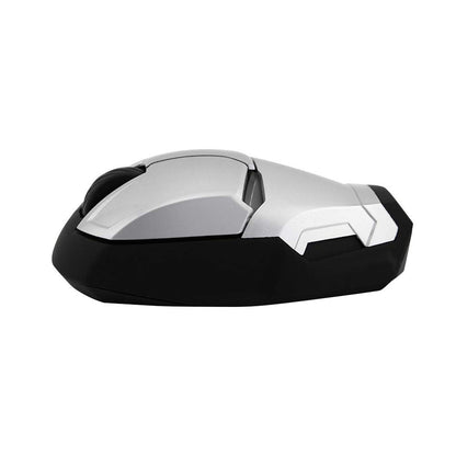 Iron Man Wireless Silent Optical Mouse – 2.4GHz Adjustable DPI LED Mouse (Silver Edition) | AnimeLegacy