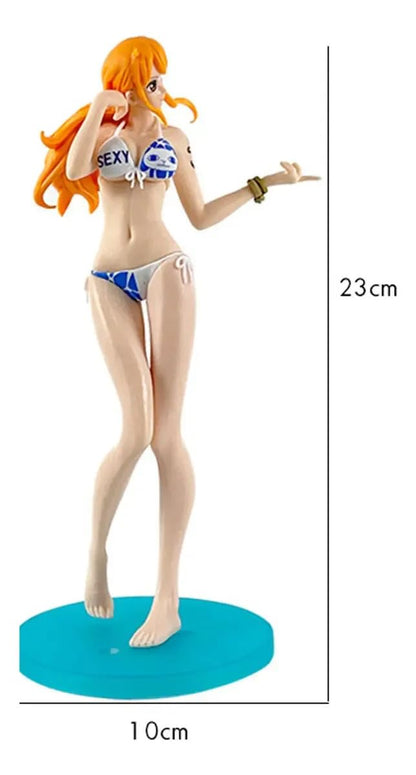 One Piece Nami Beach Bikini Action Figure – 23cm Premium Standing Pose Collectible