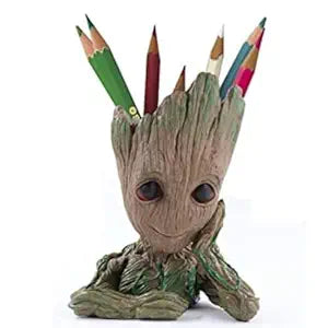 Baby Groot Pen Stand & Planter Pot – 16cm Multi-Functional Desk Organizer & Decorative Showpiece