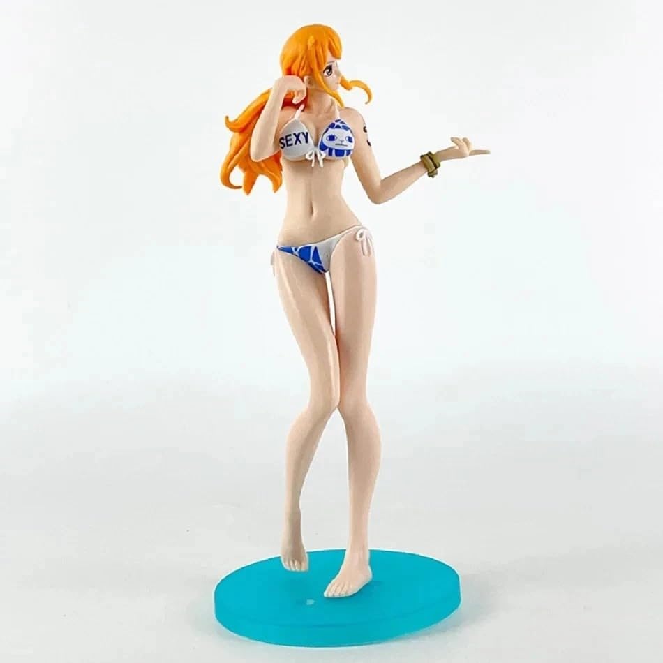 One Piece Nami Beach Bikini Action Figure – 23cm Premium Standing Pose Collectible