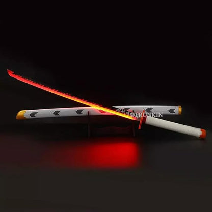 Rengoku Flame Hashira LED Katana – 108cm Premium Demon Slayer Cosplay Sword