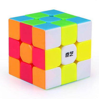 HAWKISTER Qiyi Warrior S Cube 3×3 Stickerless Professional Speed Magic Cube Puzzle for Kids