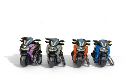 Jumbo Size Pushback Scooty Keyring Set of 2 – Stylish Mini Scooter Keychain for Bike, Car & Keys (Random Colours)