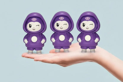 Kuromi Face Changing Doll Keychain Pack of 3 – Limited Edition Cute Anime Keychain Set