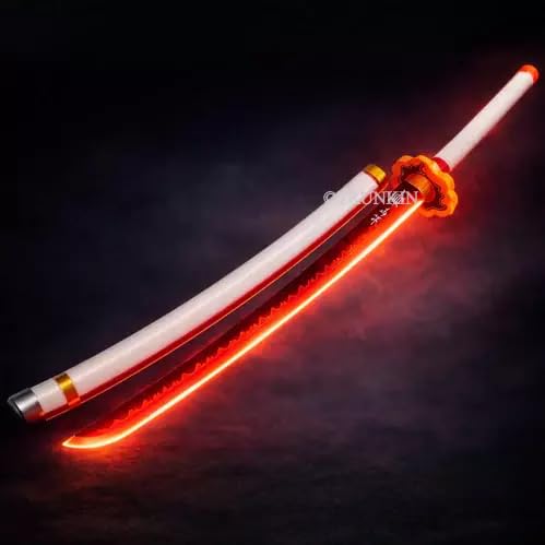 Rengoku Flame Hashira LED Katana – 108cm Premium Demon Slayer Cosplay Sword
