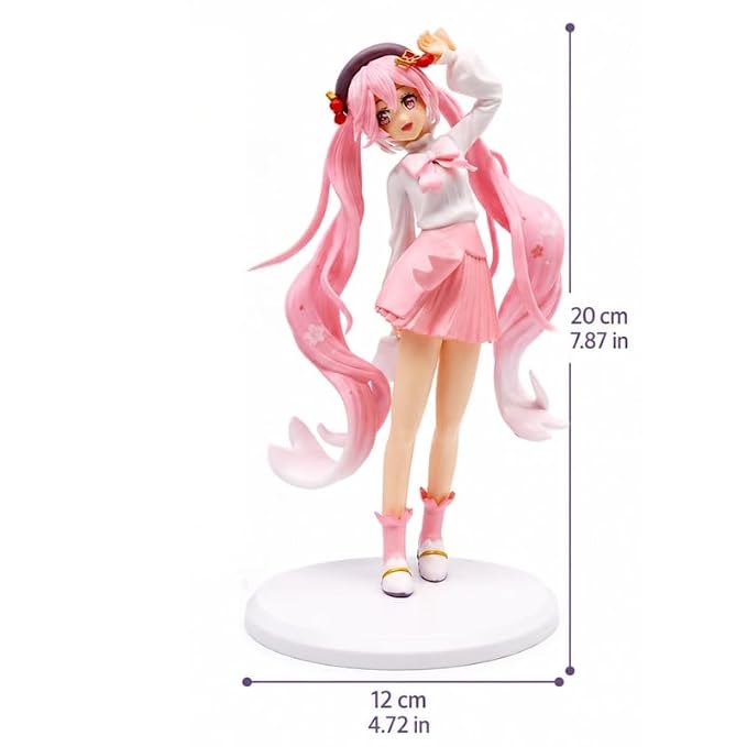 Hatsune Miku Outfit Action Figure – 20cm Premium Anime Collectible PVC Statue for Desk & Shelf Display