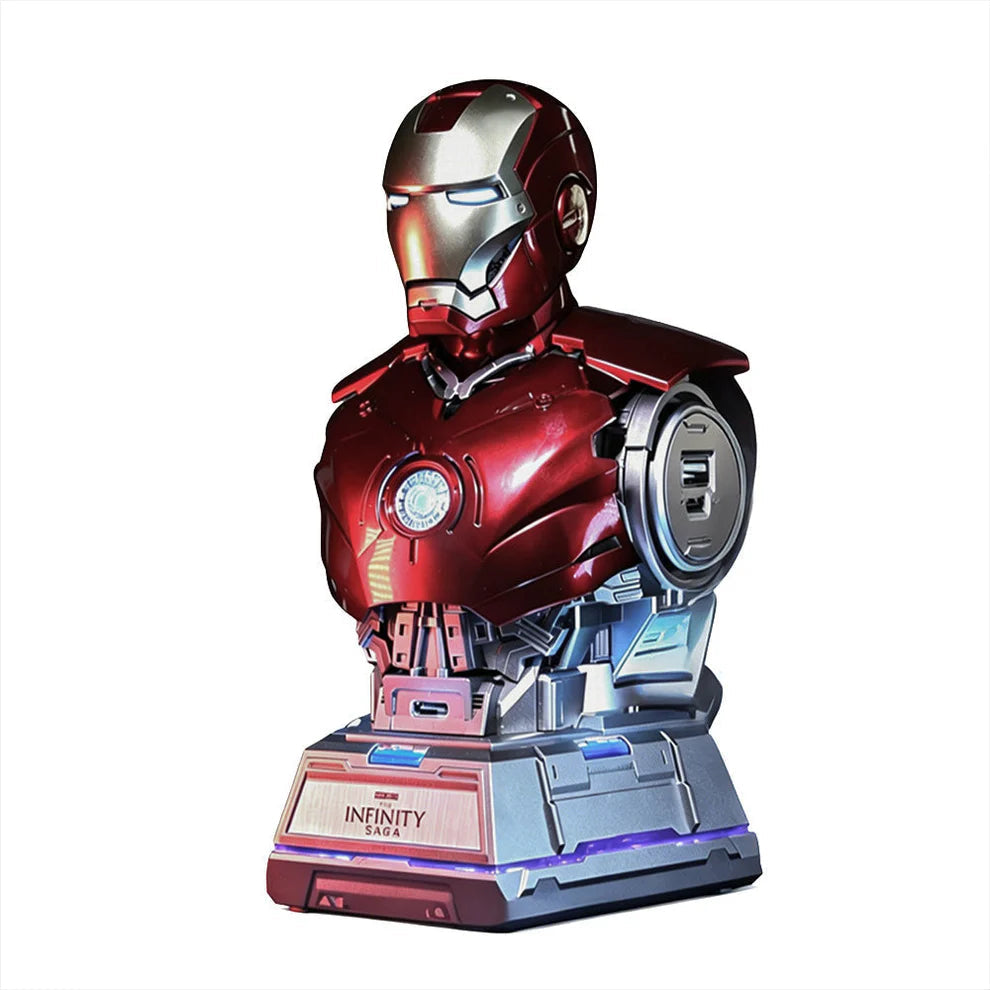 Iron Man MK4 SE Bust Bluetooth Speaker with LED Light-Up – Premium Collectible Display Model | AnimeLegacy