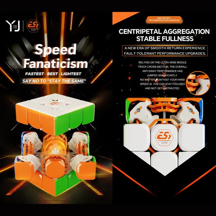 YJ MGC Elite 3×3 Speed Cube – Professional Magnetic Stickerless Magic Puzzle Cube for Speedcubing