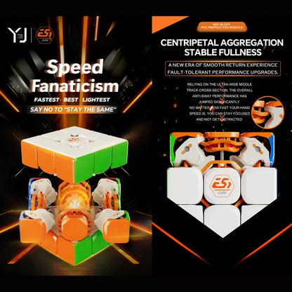 YJ MGC Elite 3×3 Speed Cube – Professional Magnetic Stickerless Magic Puzzle Cube for Speedcubing