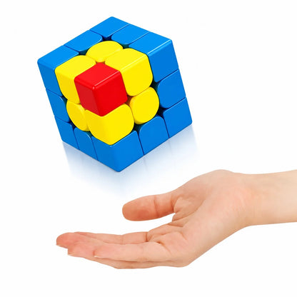 ShengShou Unicorn 3×3 Learning Cube – Stickerless Magic Puzzle Cube for Kids & Beginners