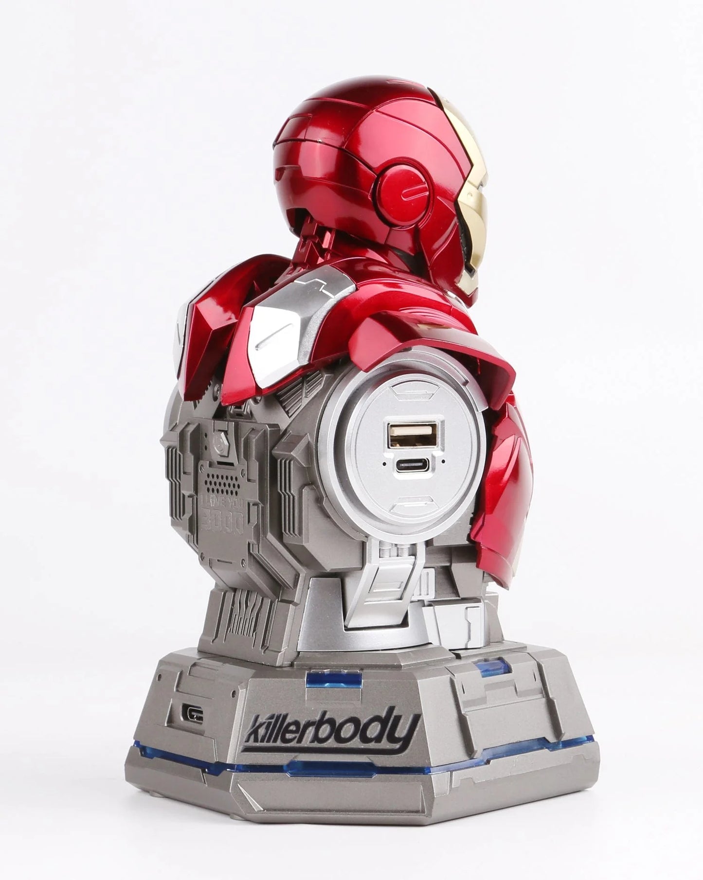 Iron Man MK3 Mecha Bust 65W Fast Charging Station – 5-Port USB Charging Stand | AnimeLegacy
