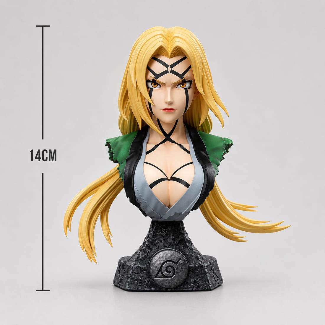 MSVFashions Naruto Tsunade Bust Statue – Premium Anime Collectible Display Figurine