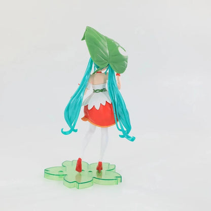 GT Gala Time Hatsune Miku Green Leaf Tumbelina Collectible Figure – Cute Multicolor Anime Statue