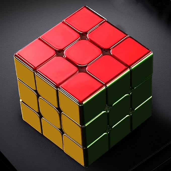 HAWKISTER ShengShou Legend 3×3 M Magnetic Metallic Plated Mirror Reflective Stickerless Speed Cube for Kids