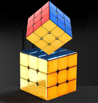 HAWKISTER ShengShou Legend 3×3 M Magnetic Metallic Plated Mirror Reflective Stickerless Speed Cube for Kids