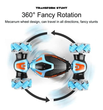 A1 RC Stunt Car – 2.4GHz 4WD Gesture Sensor Car with 360° Flips, Lights & Music