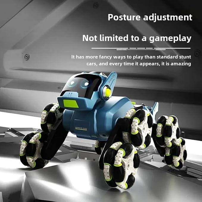 RC Robot Dog Stunt Car – 2.4GHz Mechanical Animal Vehicle with Mist Spray, Music & LED Lights