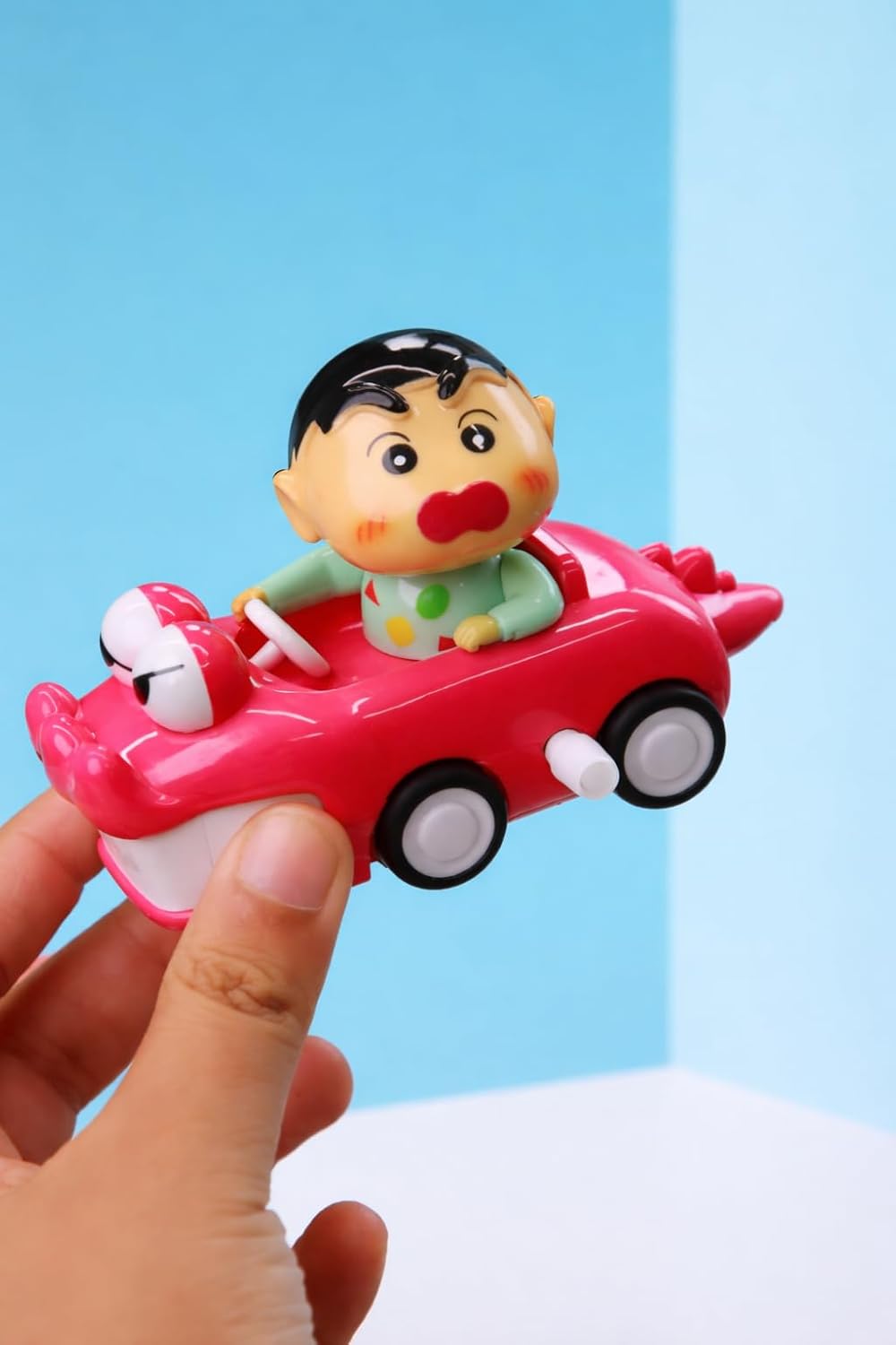 Crayon Shinchan Manual Clockwork Toy Car – Cute Wind-Up Cartoon Toy