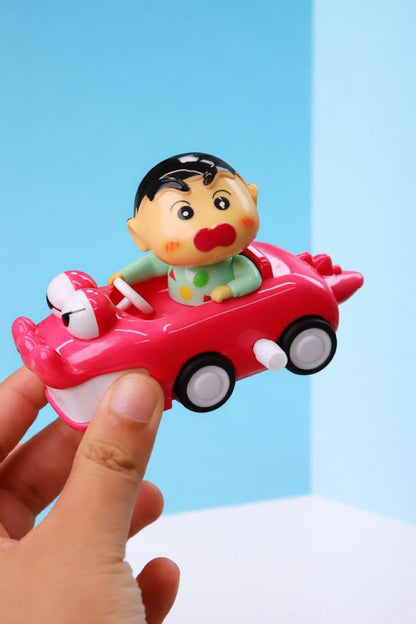 Crayon Shinchan Manual Clockwork Toy Car – Cute Wind-Up Cartoon Toy